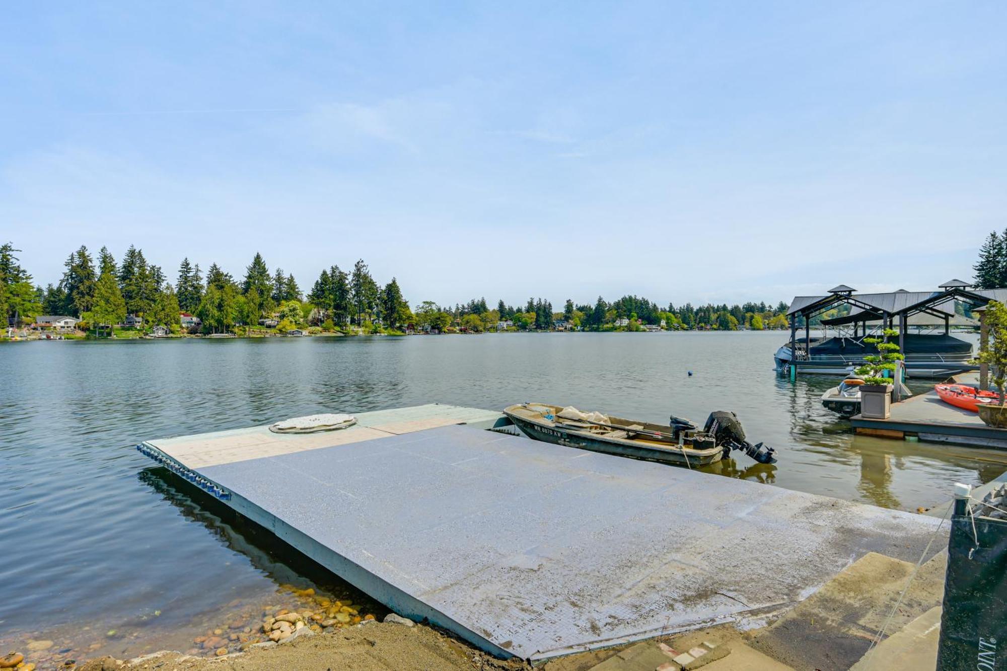 Tacoma Home On Steilacoom Lake With Dock! Exterior foto